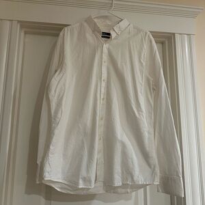 Bar III Men's White Button Down Shirt